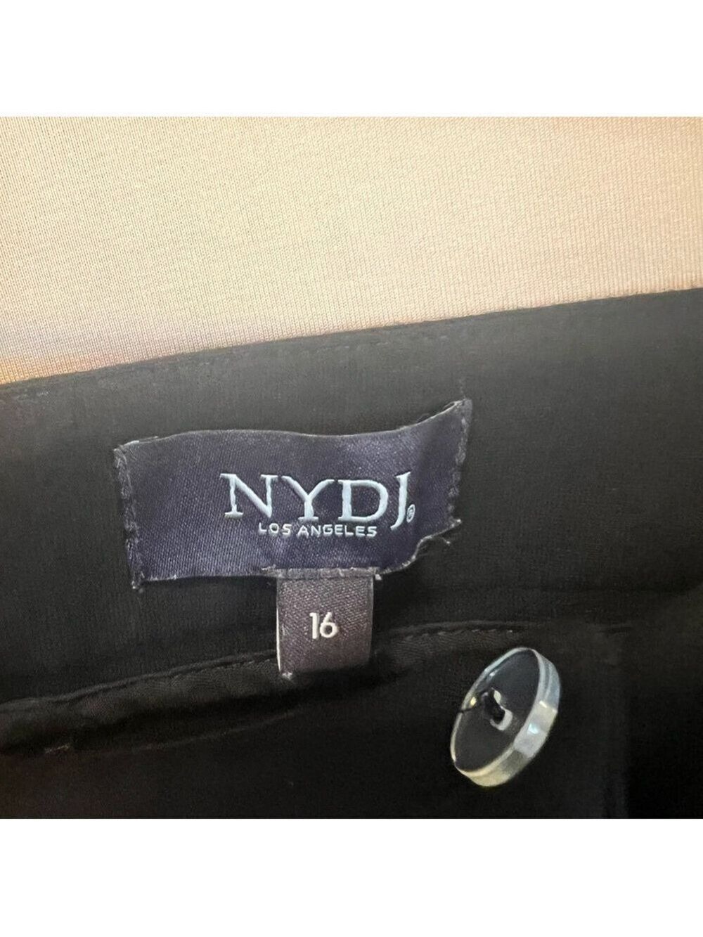 NYDJ Black Cropped Pants with Slim Fit and Textured Fabric - Picture 8 of 9